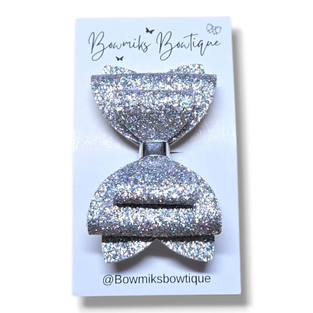 Bowmiks Bowtique | 2.5 Inch Double Layer Bow Clip | Handmade