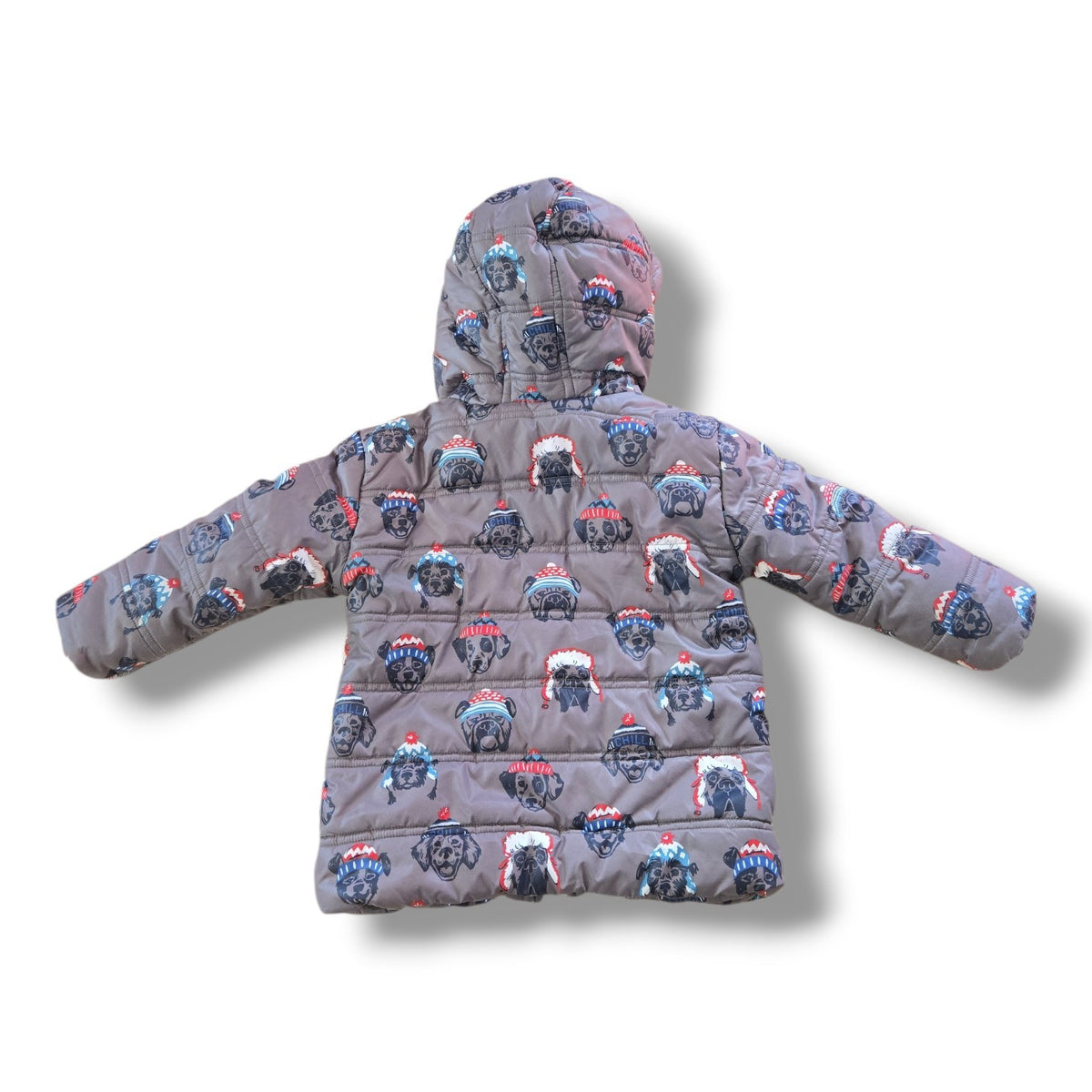Hatley Boys' Dog Print Puffer Jacket | 2T | Pre-loved Quality