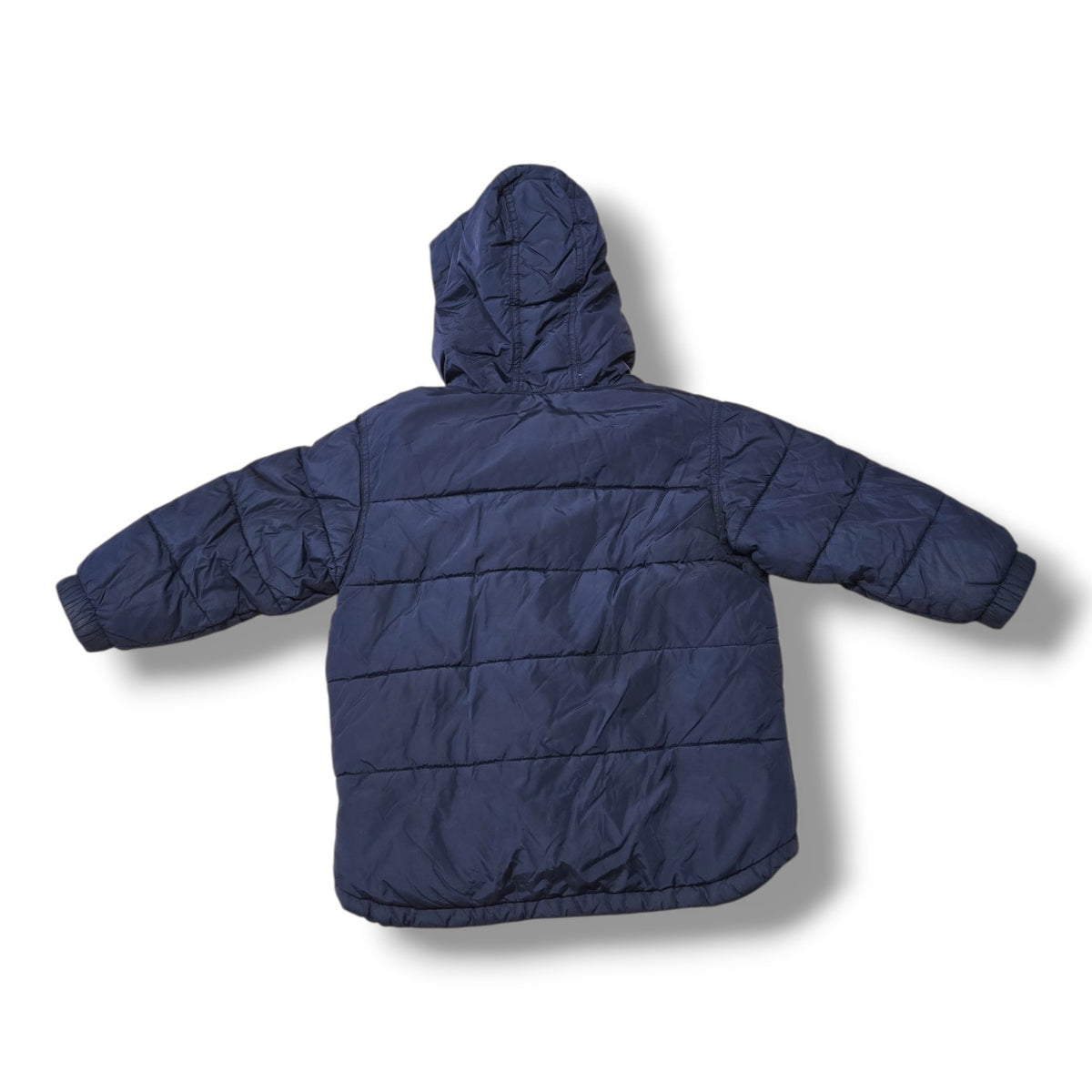 Baby Gap Navy Blue Fleece-Lined Puffer Winter Jacket | 3T | Pre-loved Quality