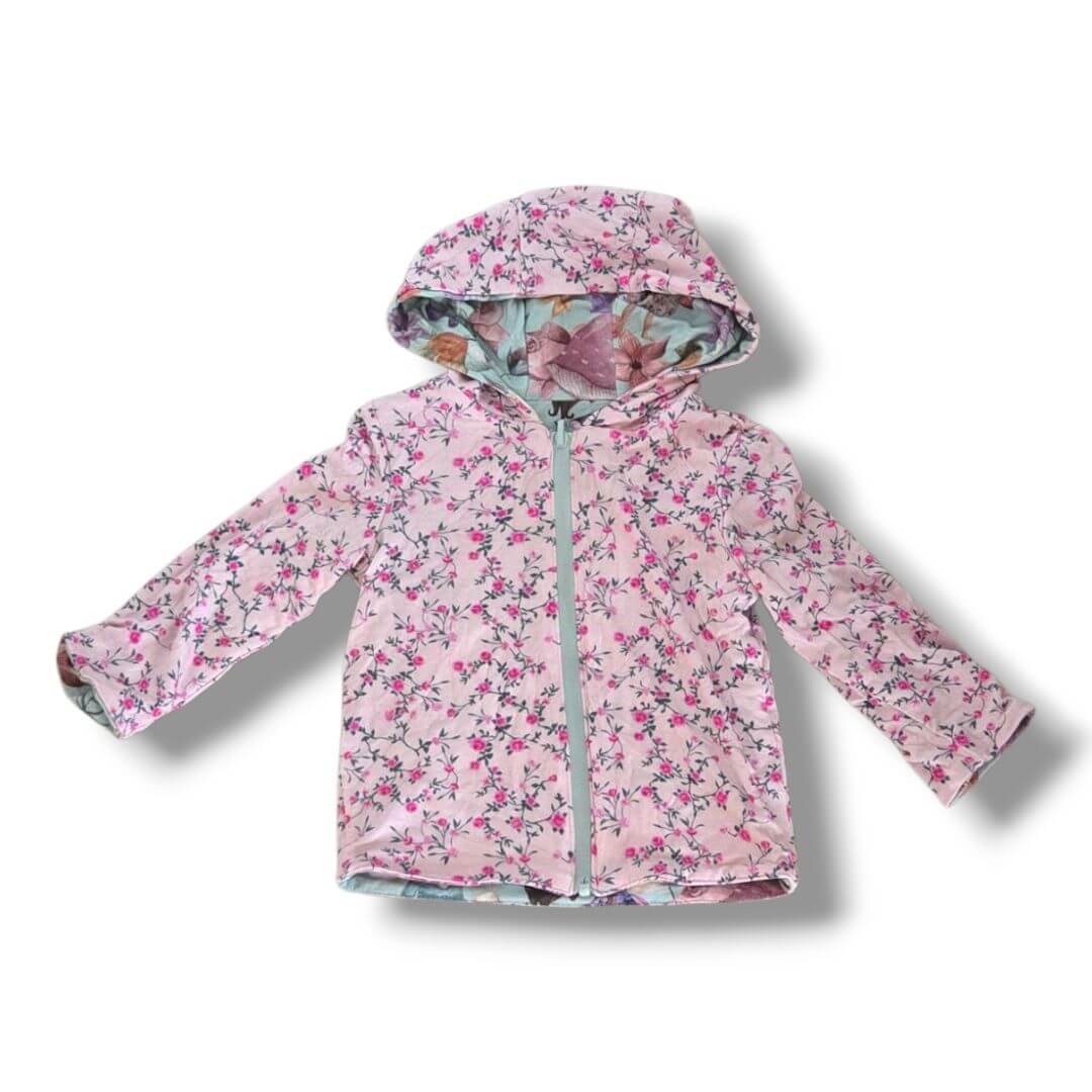 Pink Floral/Fairy Garden Posh Peanut Kids Hoodies, 18-24M