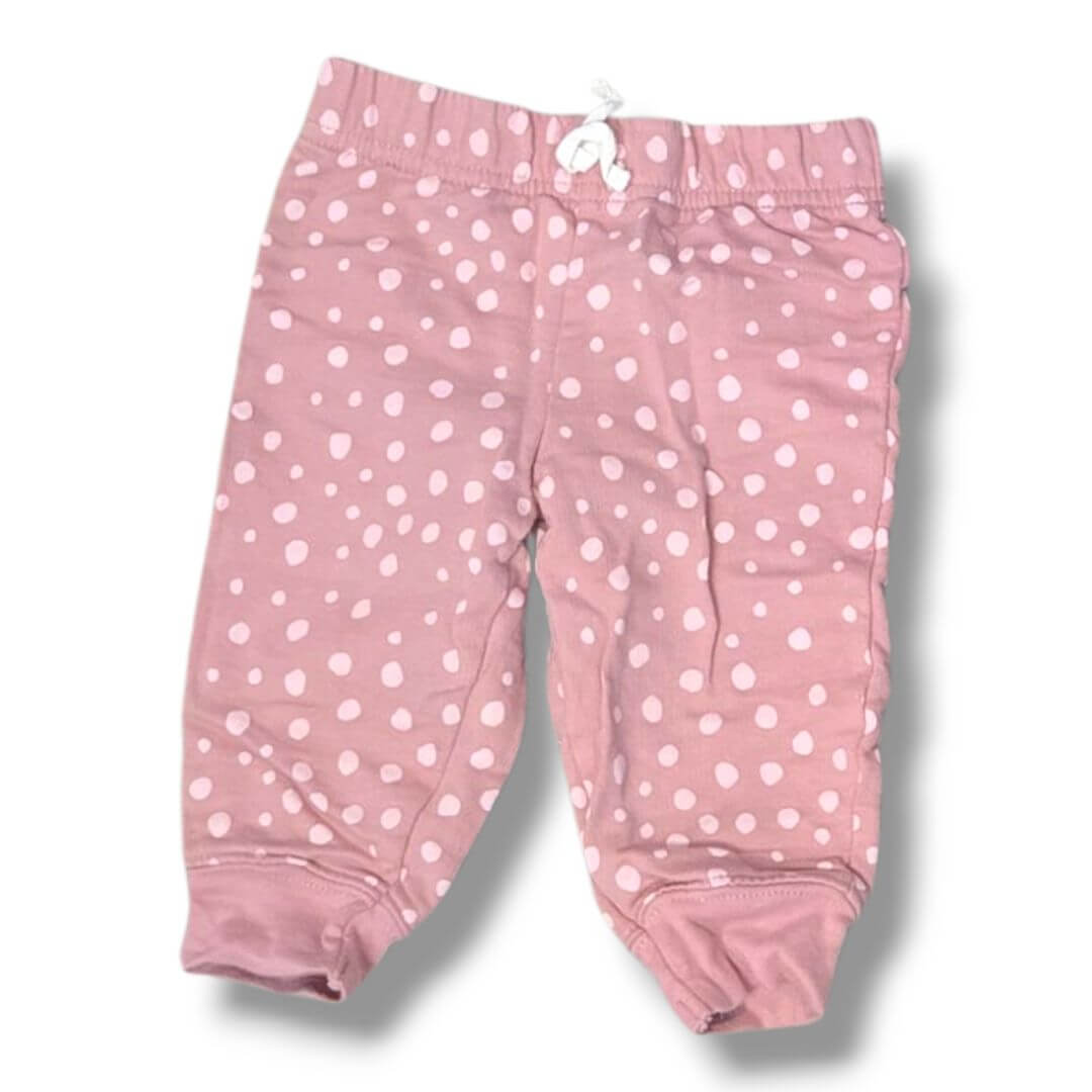 Pink Polka Dot Child Of Mine By Carters Kids Bottoms, 3/6M