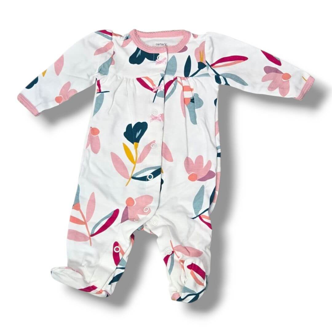 White Carters Sleepers, 3M