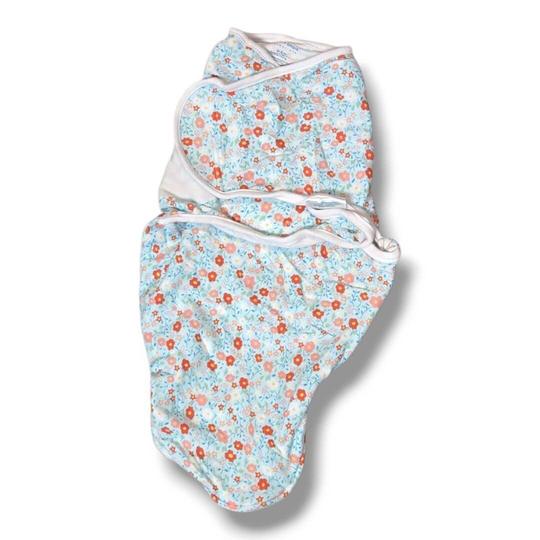 Light Blue Aden + Anais Swaddles, 0/3M