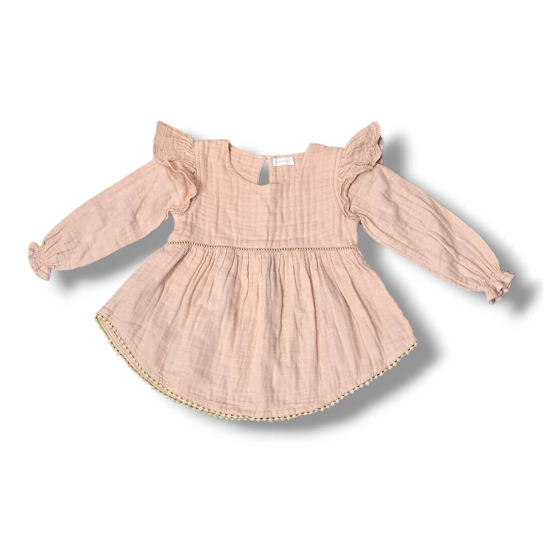 Soft Blush Pink Jamie Kay Kids Tops, 4T