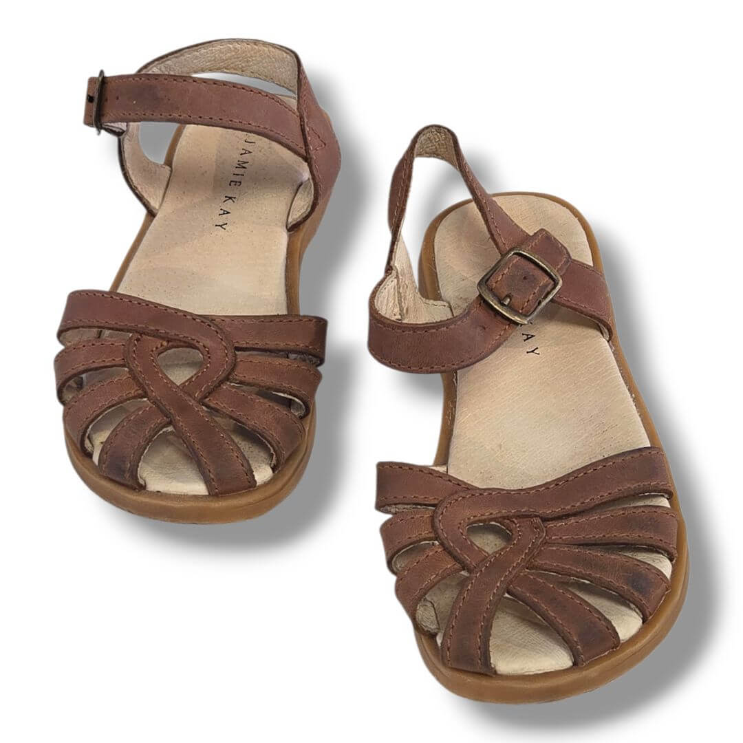 Chestnut Brown Jamie Kay Pre-loved Footwear, 9T