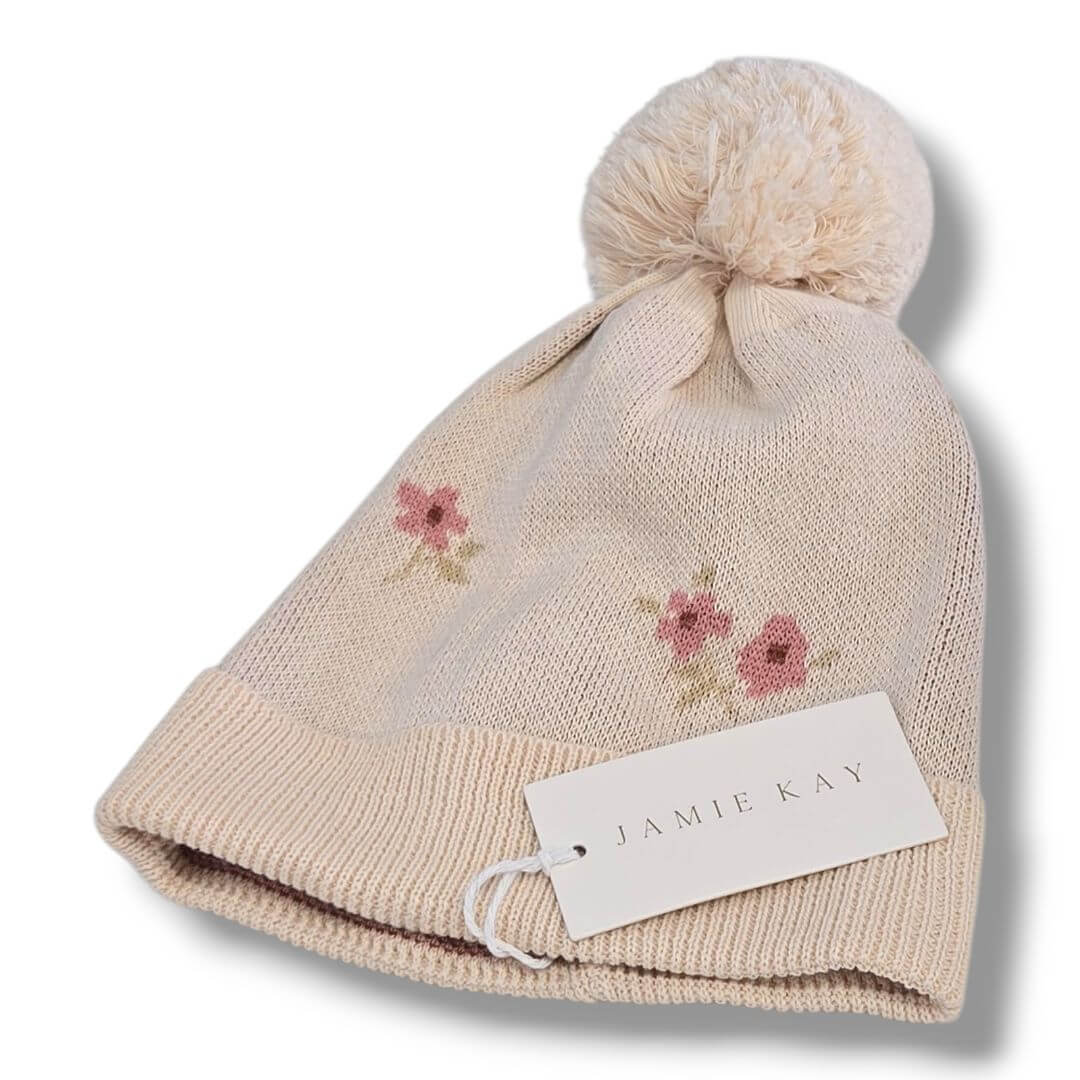 beige Jamie Kay Kids Hats, toddler