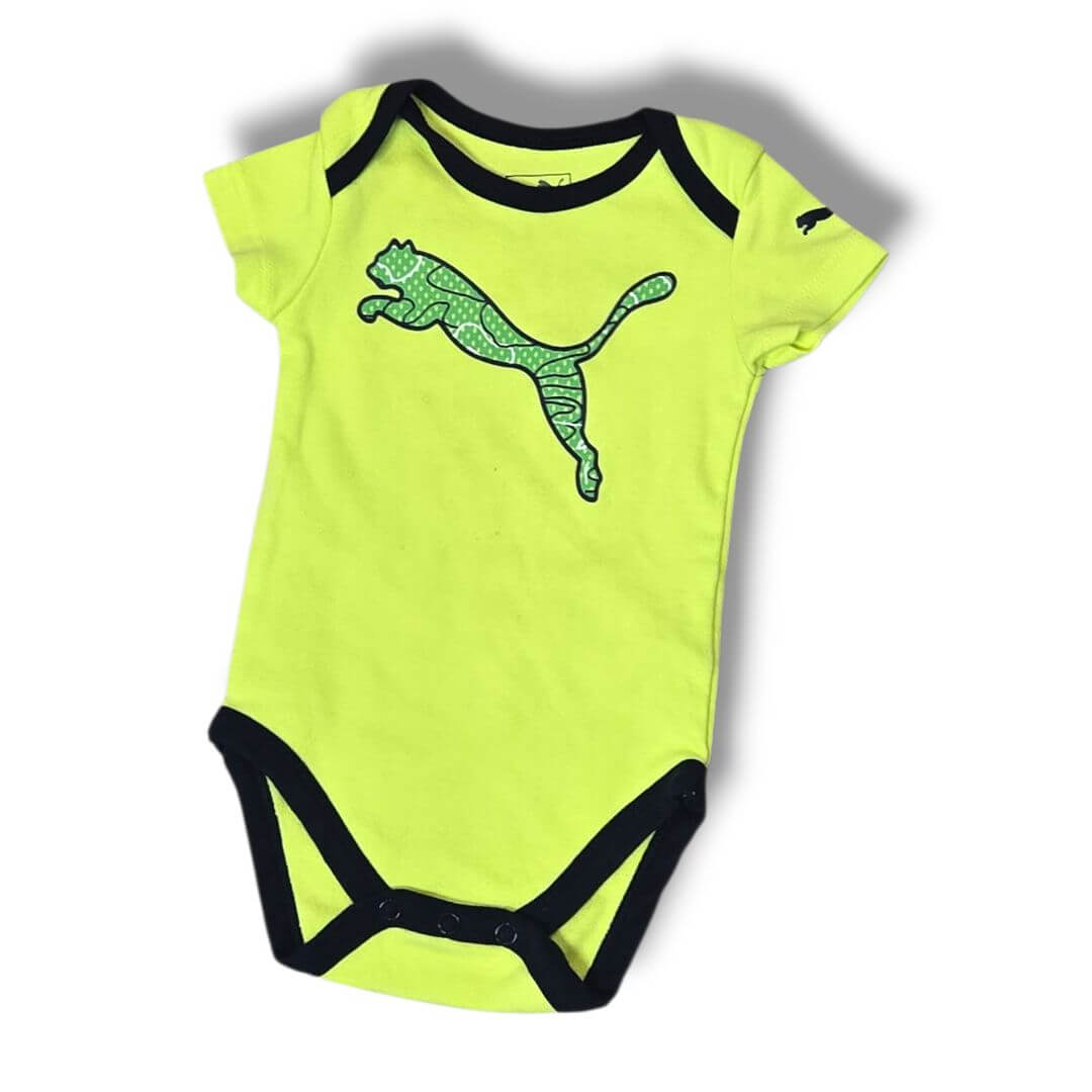 Florescent Green Puma Onesies/BodySuit, 6/9M