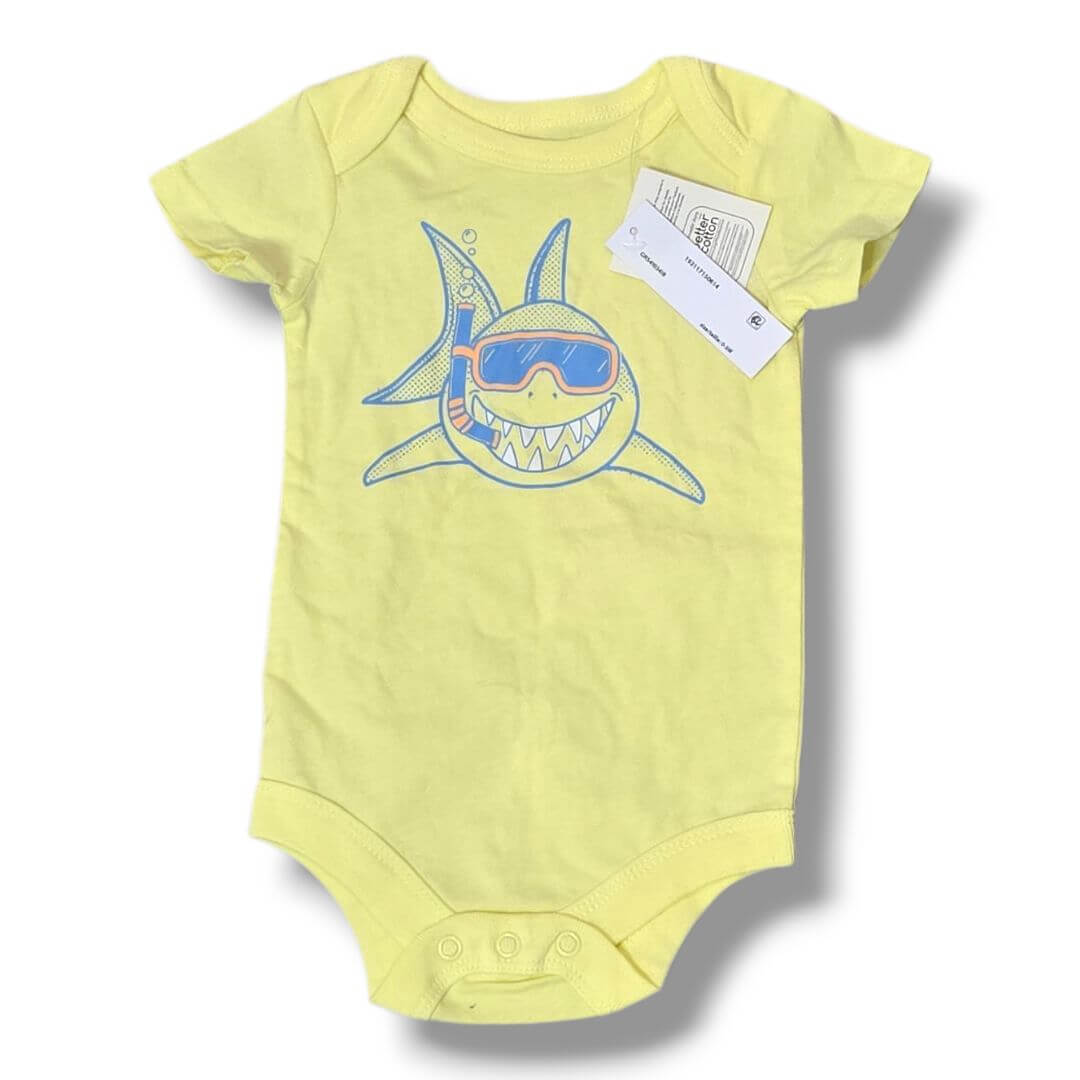 Yellow George Onesies/BodySuit, 0/3M