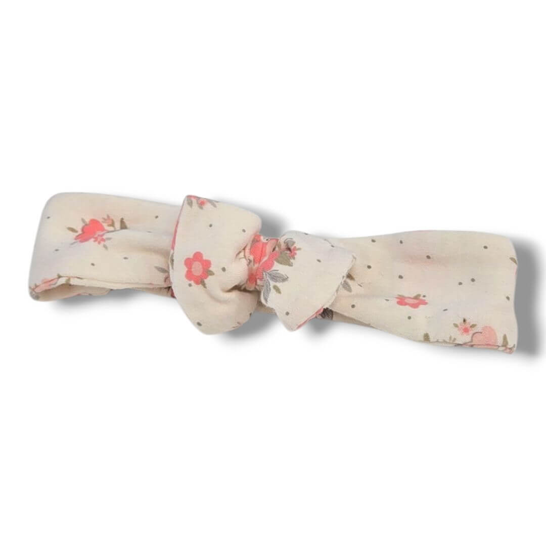 White/Floral unknown Headband, Infant