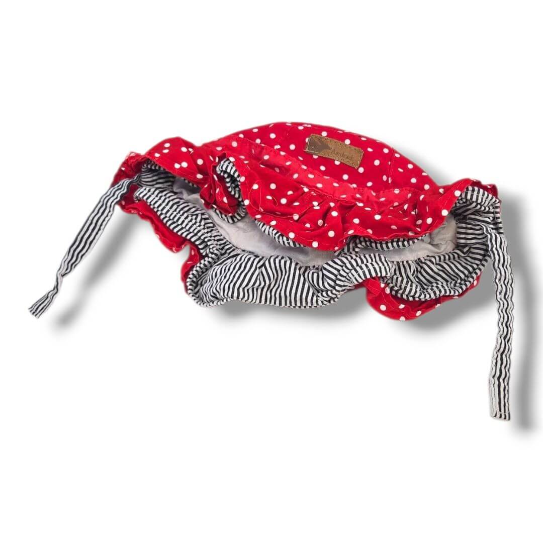 Red Polka Dot Aardvark Kids Hats, 0/3M