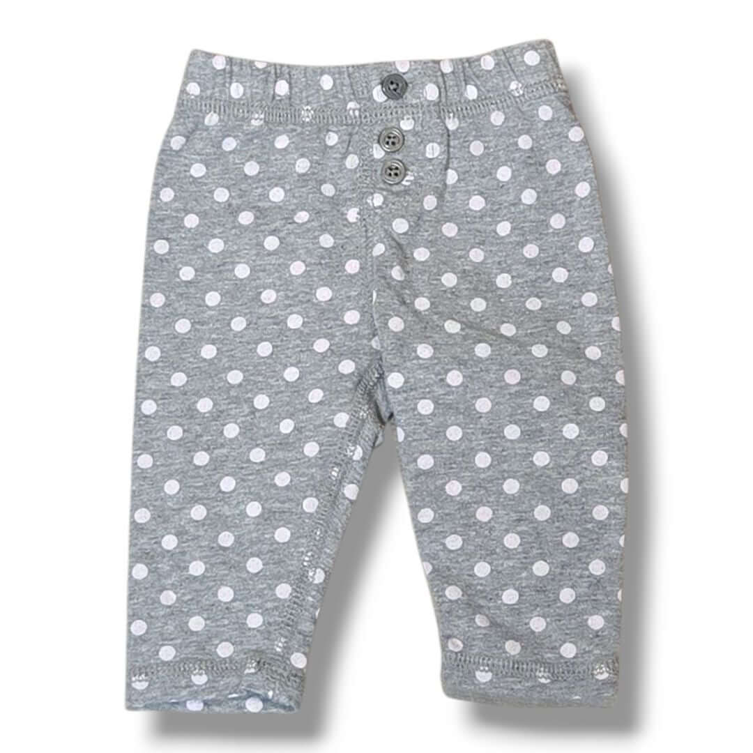 Grey polka Dot Gap Kids Bottoms, 0/3M
