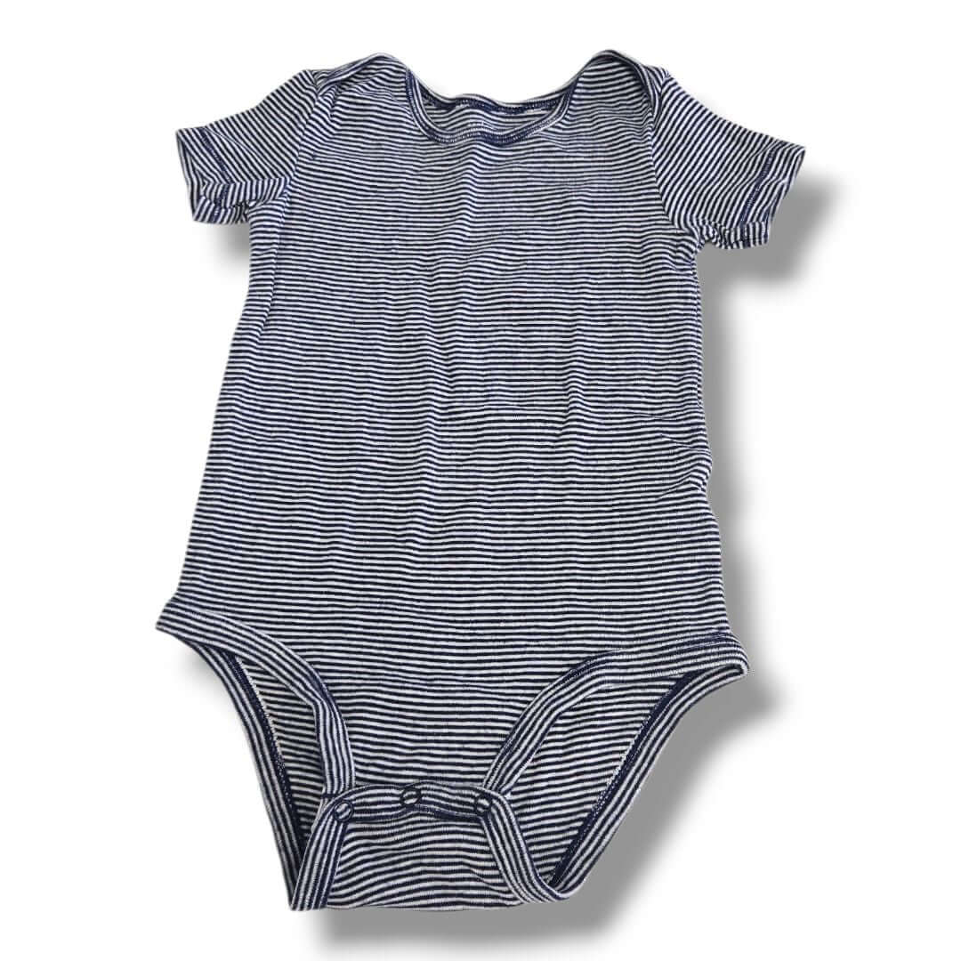 Navy Striped Carters Onesies/BodySuit, 24M