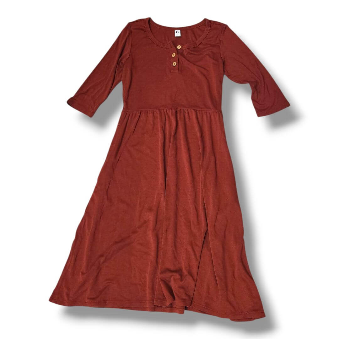 Burgundy Little & Lively Adult Dress, Medium
