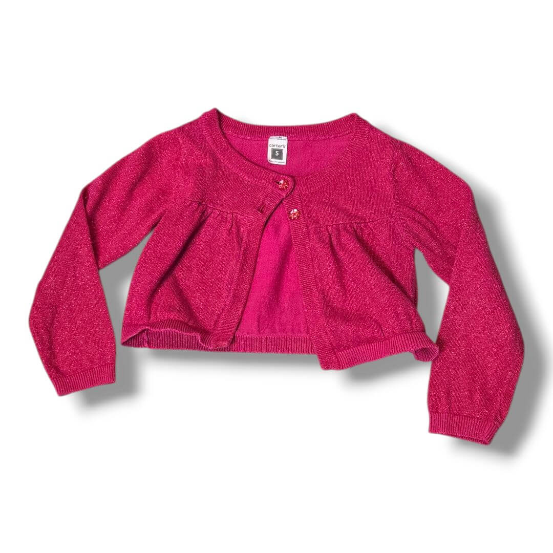 Hot Pink Carters Kids Cardigans, 5Y