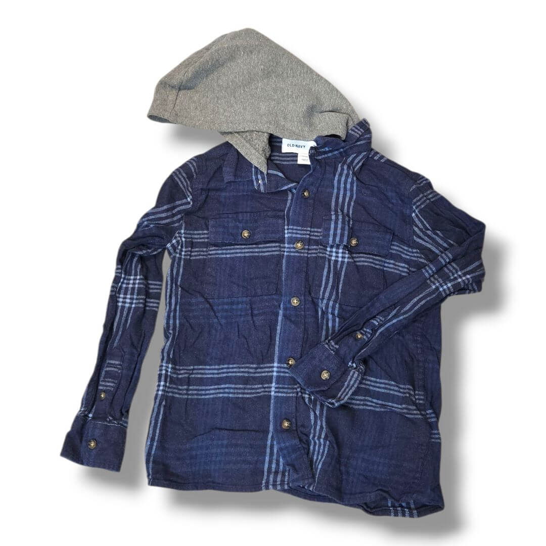 Blue plaid Old Navy Kids Tops, 8Y