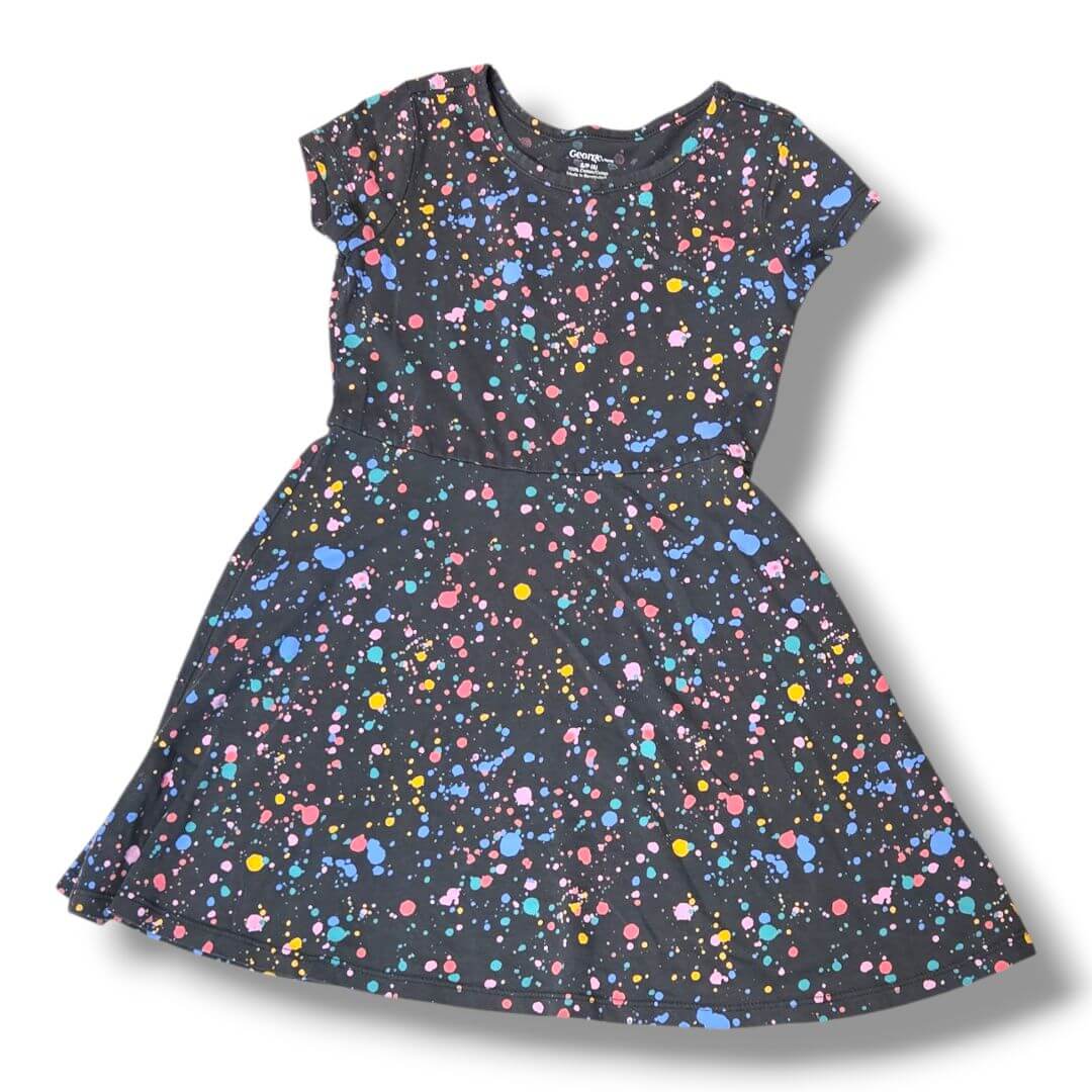 Multi-Color George Kids Dresses, 6Y