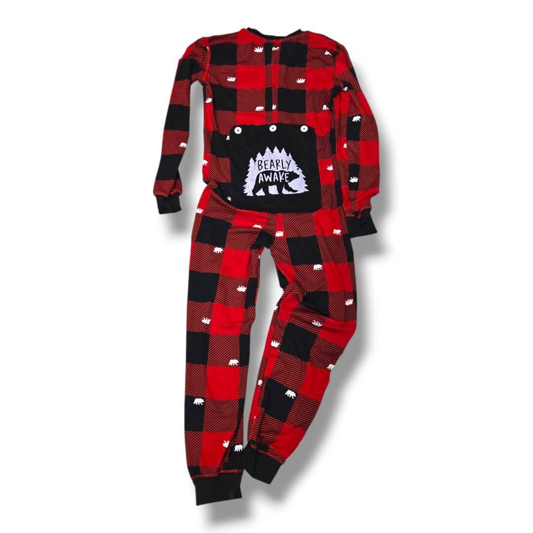 Red/Black Fammy Jammies Pajamas, 7/8 years