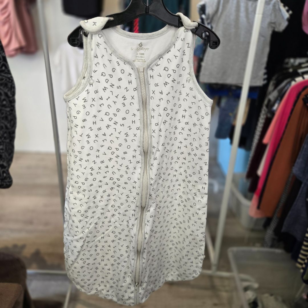White Snugabye Sleep Sack, 12-18M