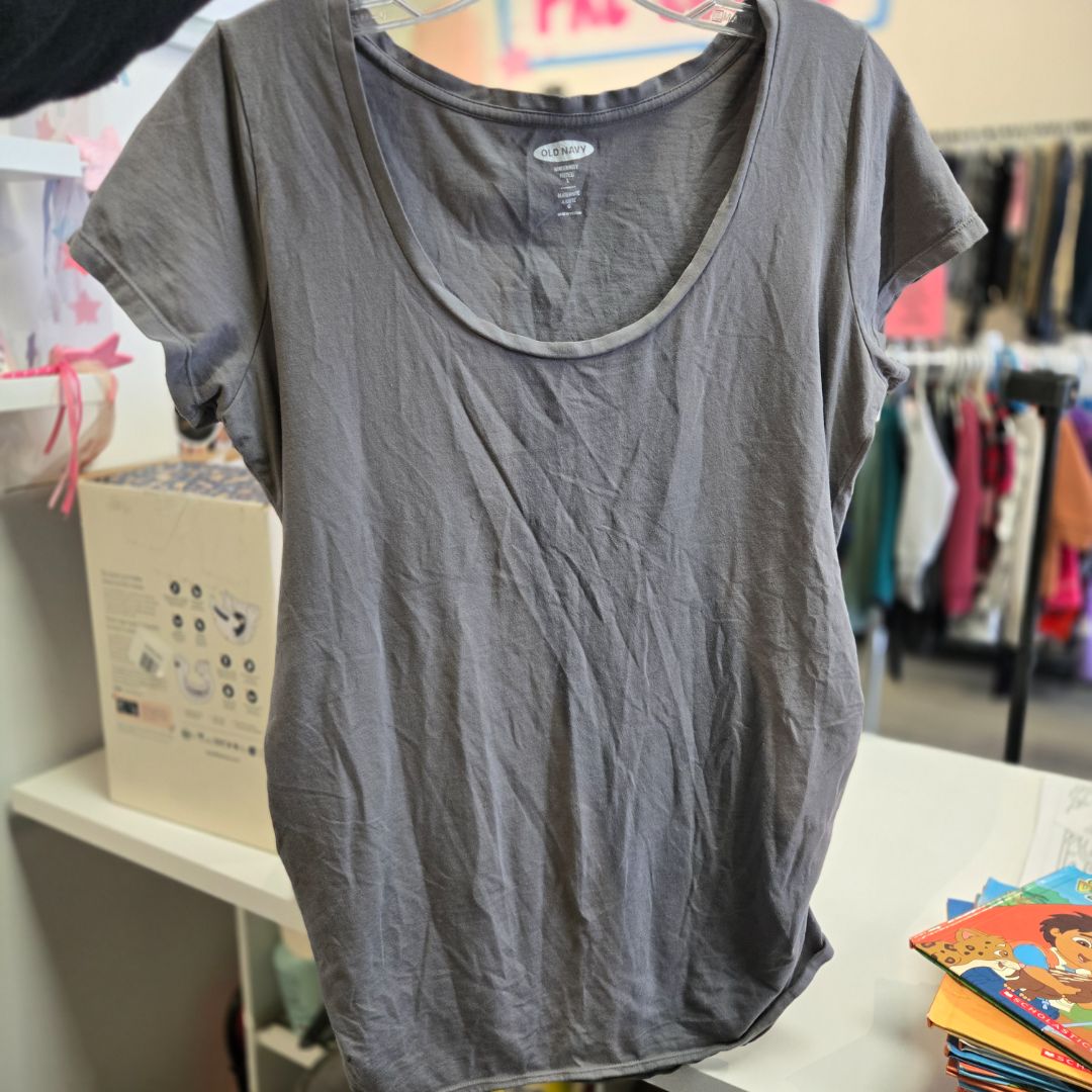 Grey Old Navy Maternity Tops, Large
