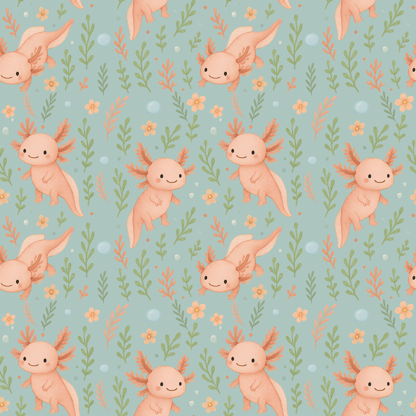 Axolove ♥️ (Axolotl) bamboo muslin pacifier clip