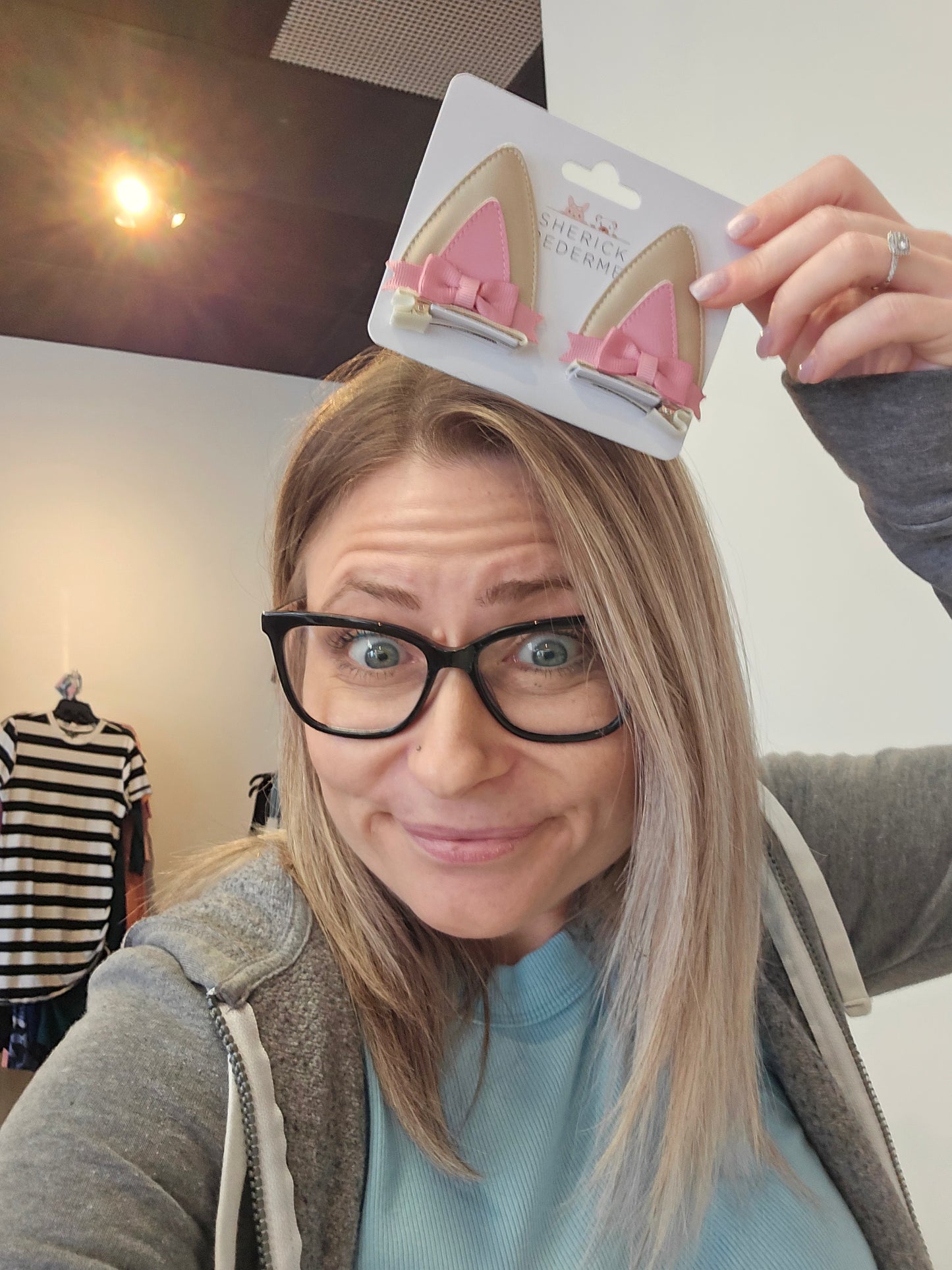 Halloween Cat Ear Hair Clip