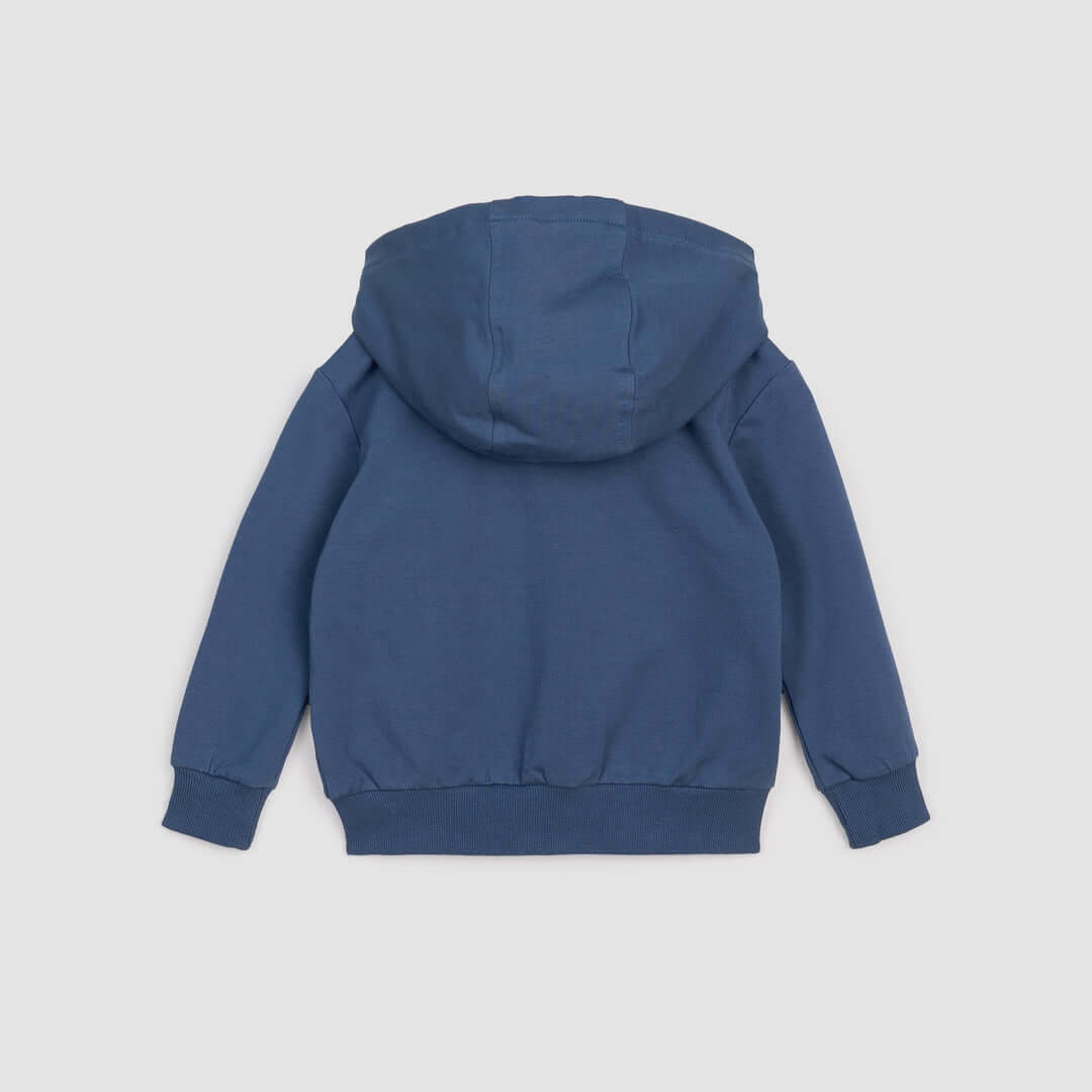 Miles The Label | Miles Blue Zip-Up Hoodie - Pink & Blue Kidz Clothing