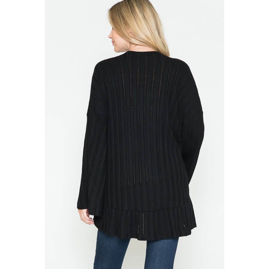 Story Teller - Sleeve Basic Cardigan: BLACK - Pink & Blue Kidz Clothing