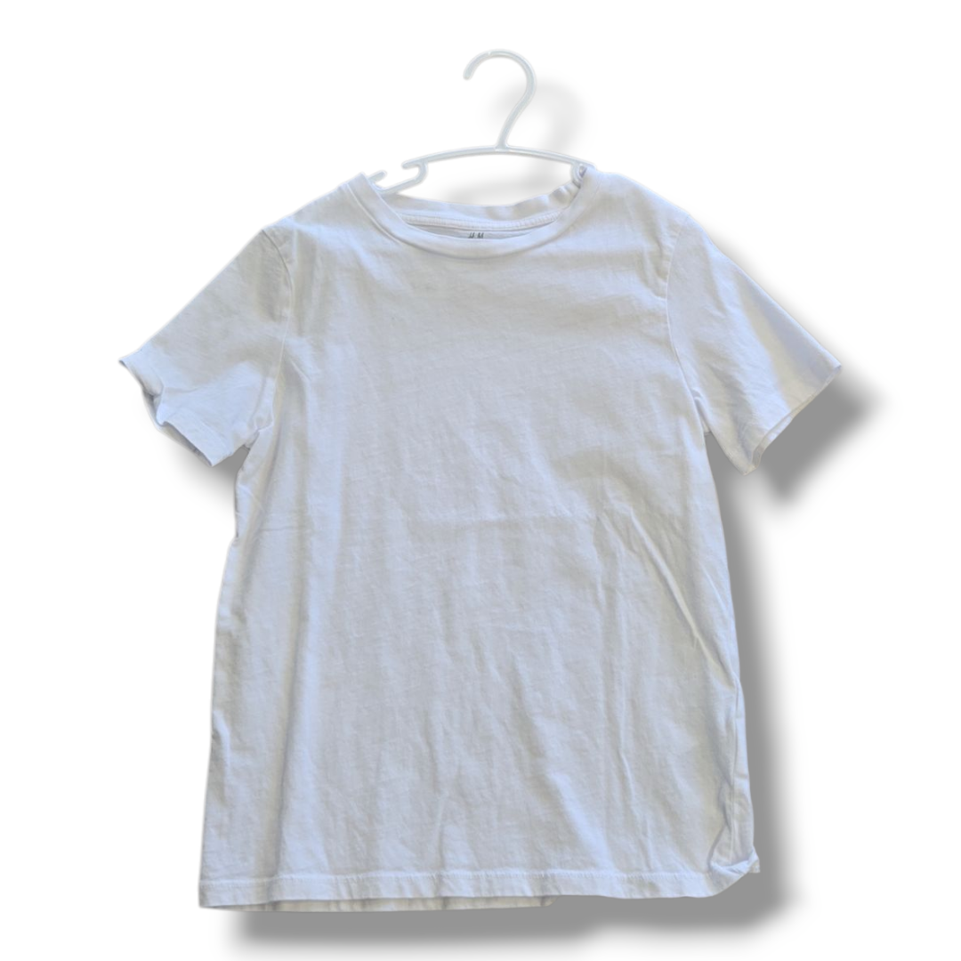 H&M | 8/10 | White T-Shirt | Pre-Loved Quality