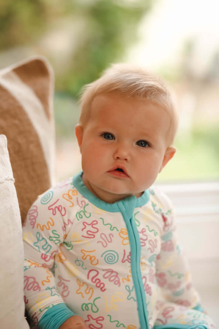 squiggles & wiggles love&grace bamboo Pajamas, 6-12 months