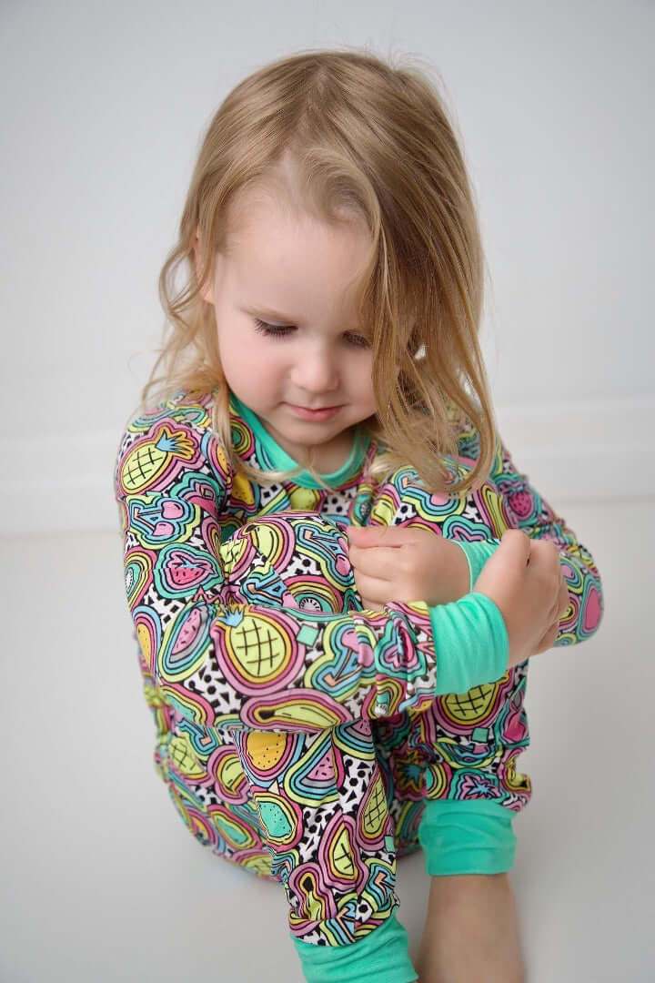 fruit frenzy love&grace bamboo Pajamas, 4T