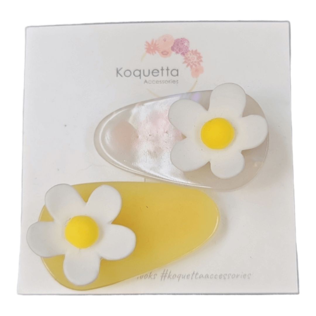 Daisy Clips - Pink & Blue Kidz Clothing