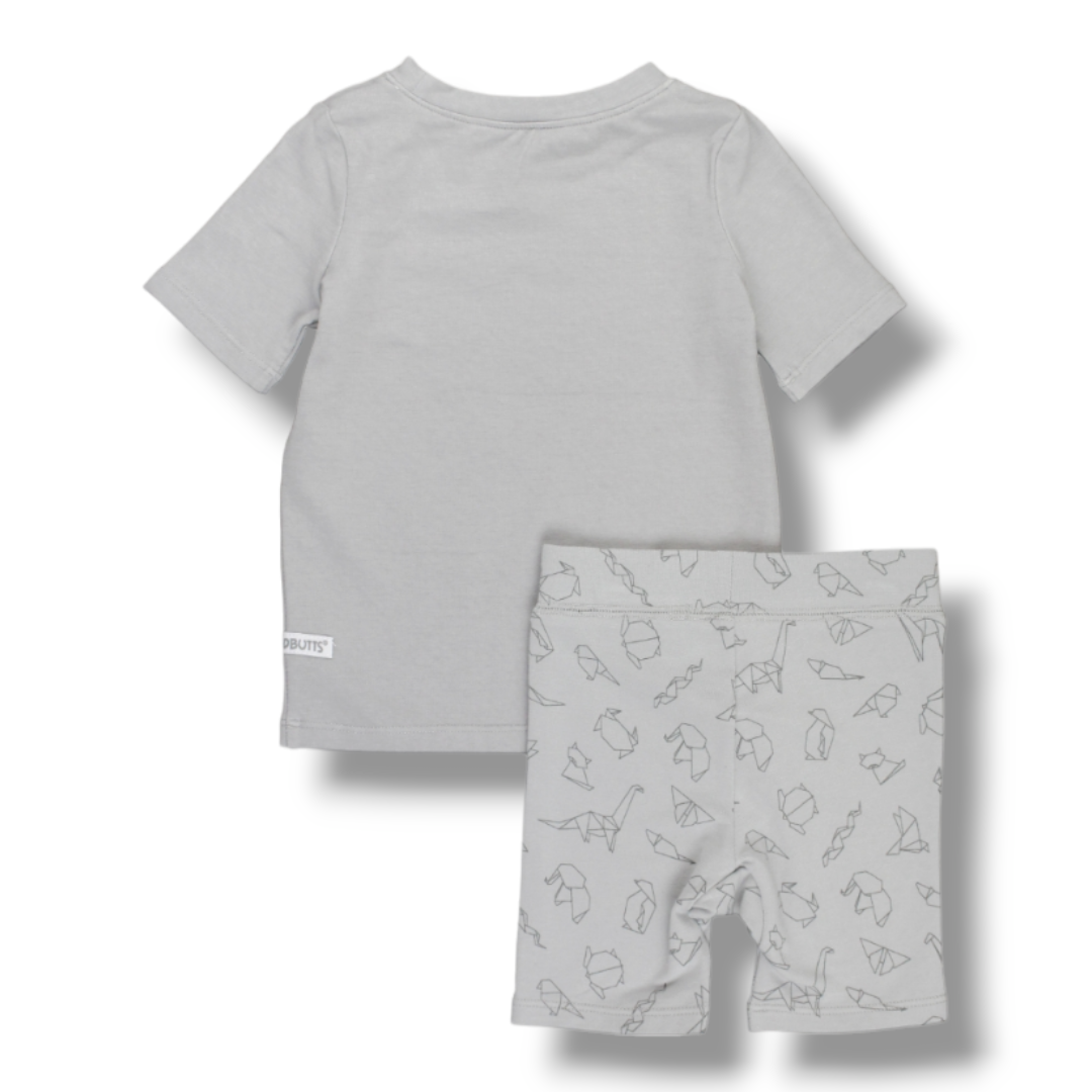Coming Soon | RuffleButts | Pajama Set | Origami - Pink & Blue Kidz Clothing