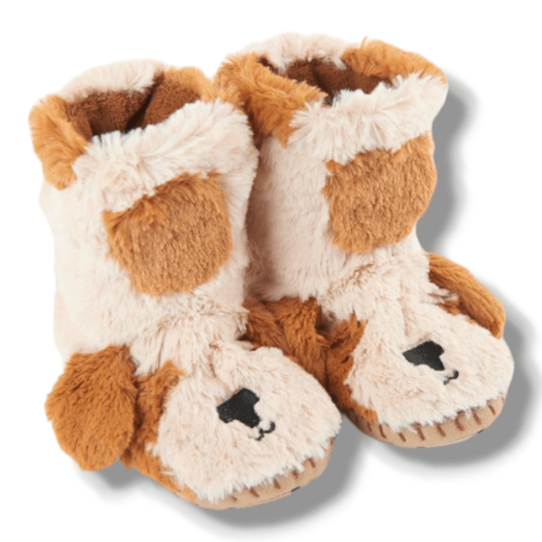 Little Blue House by Hatley Puppy Kids Fuzzy Slouch Slippers – New Condition