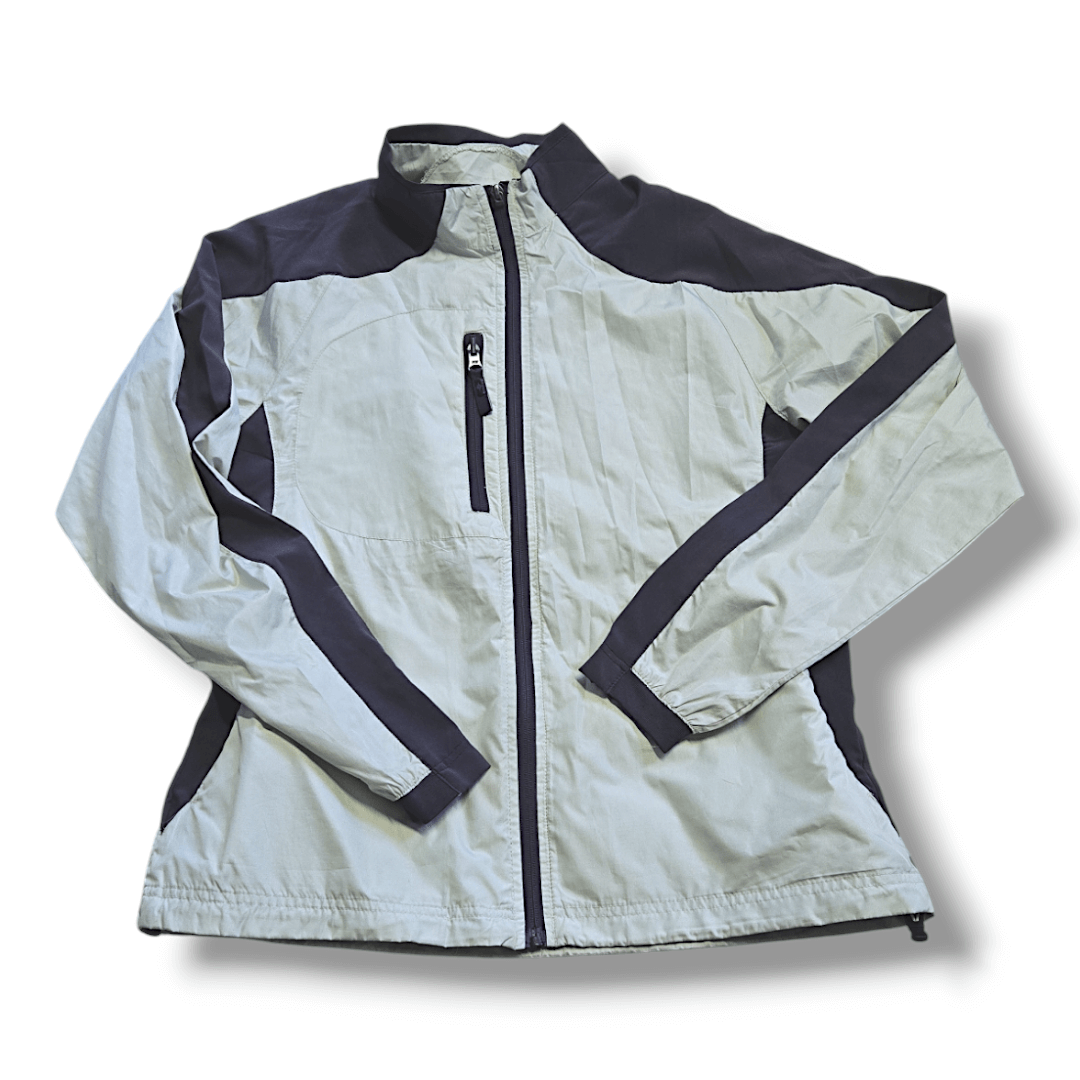 North End | Adult Medium Windbreaker | Mint & Grey Colors