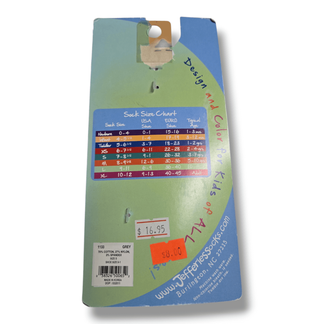 Jefferies Socks | Small ( Shoe size 9-1 )
