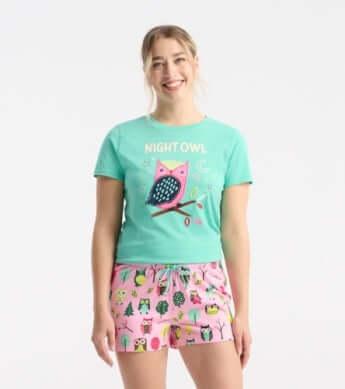 Ladies owl pyjamas sale