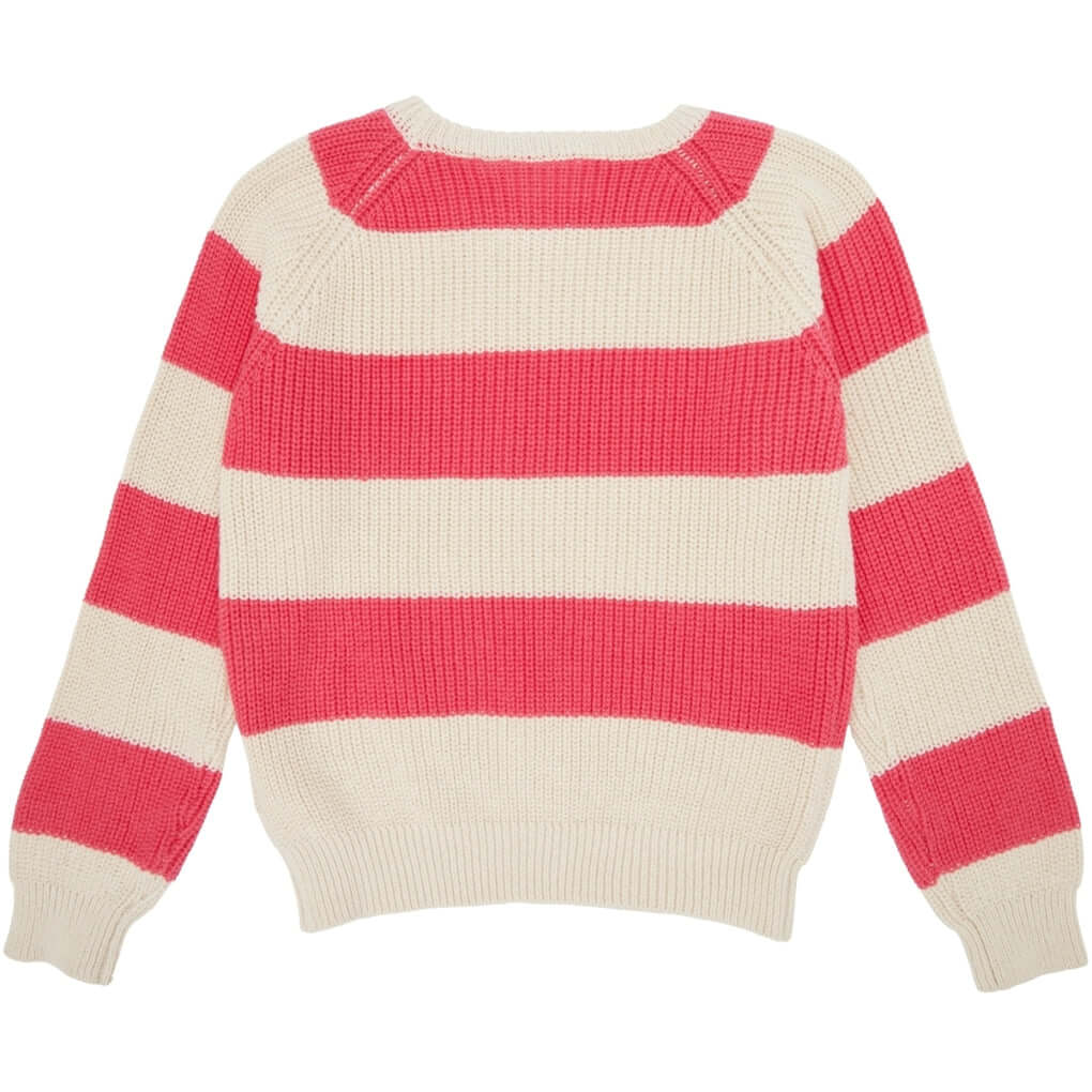 Striped Pullover - Geranium - Pink & Blue Kidz Clothing