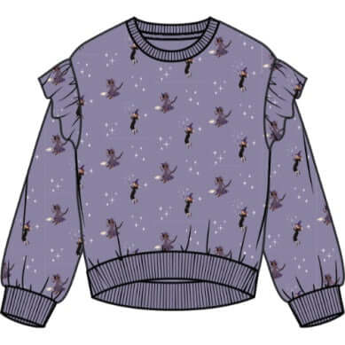 Witches Glow-in-the-Dark Print on Twilight Sweatshirt