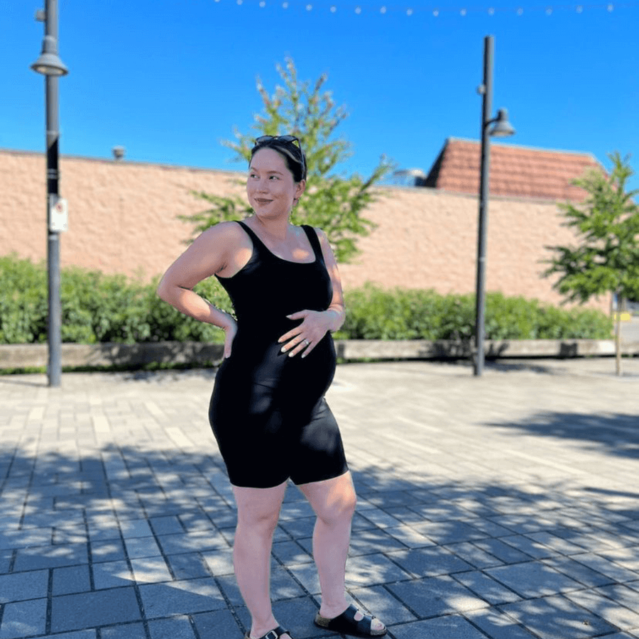 SARAH BIKER SHORTS- RIBBED BLACK - Pink & Blue Kidz Clothing