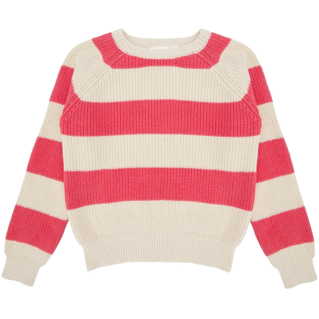 Striped Pullover - Geranium - Pink & Blue Kidz Clothing