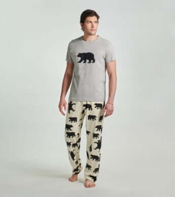 Black Bear Men's Jersey Pajama Pants
