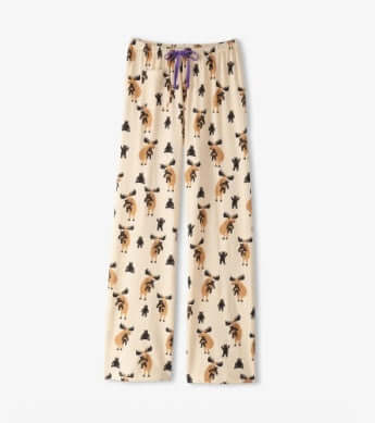 Moose Bear Hug Women's Jersey Pajama Pants
