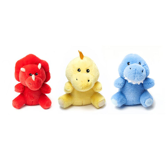 Lil Dino Bites Squeezers PDQ (Colorful Kids Plush Toy) - Pink & Blue Kidz Clothing