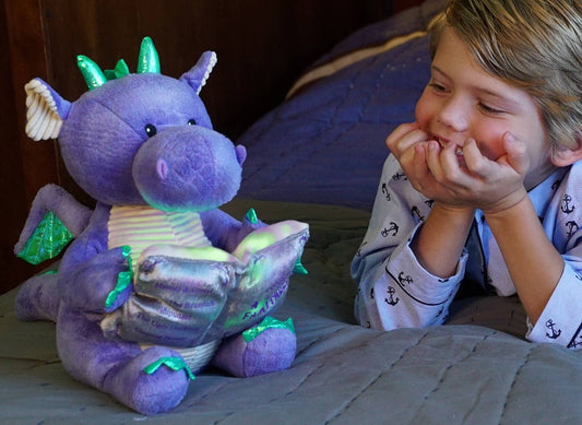 Dalton the Storytelling Dragon (Soft Reading Kids Plush Toy) - Pink & Blue Kidz Clothing