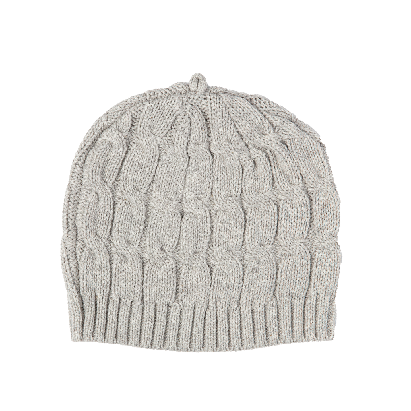 Rose Textiles - Cable Knit Hat - Grey - Pink & Blue Kidz Clothing