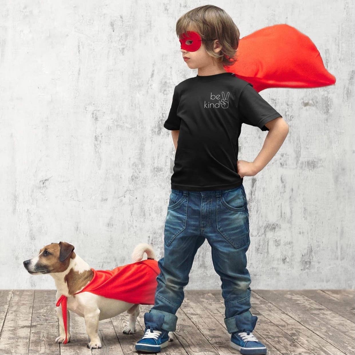 Be Kind Kids T-shirt - Pink & Blue Kidz Clothing