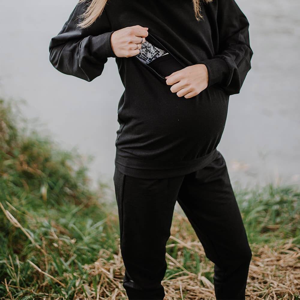New Genes Maternity - Scarlett Maternity Jogger-Black - Pink & Blue Kidz Clothing