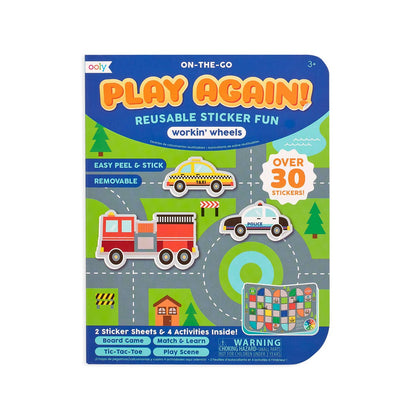OOLY - Play Again! Mini On-The-Go Activity Kit - Working Wheels - Pink & Blue Kidz Clothing