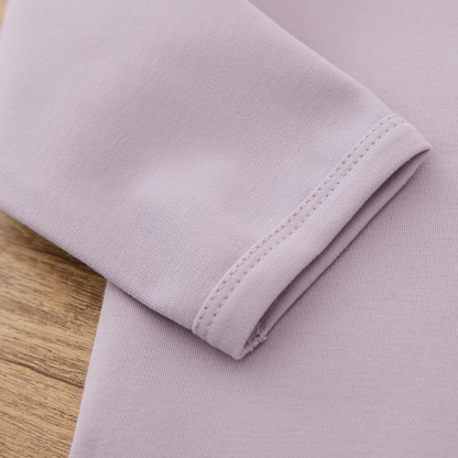 Blara Organic House Long-Sleeve Bodysuit – Purple