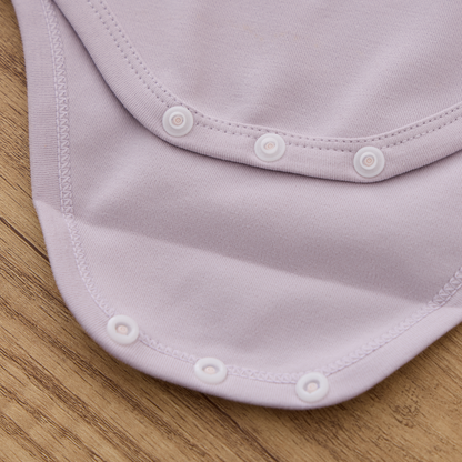 Blara Organic House Long-Sleeve Bodysuit – Purple